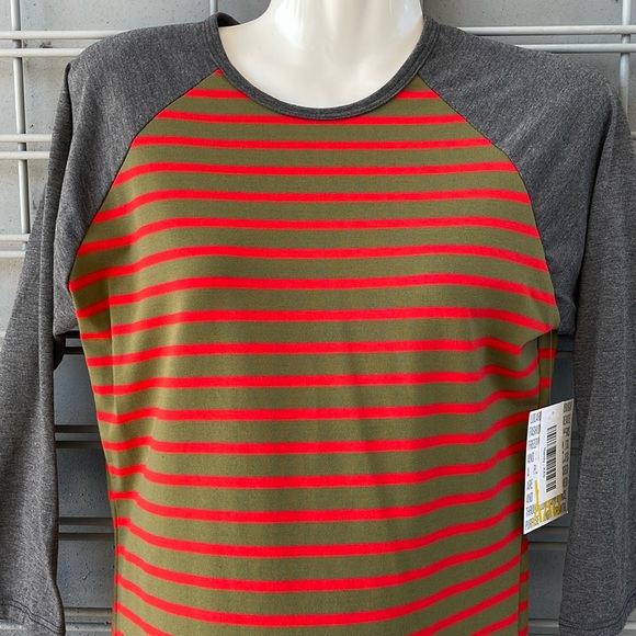 LLR - Striped Printed Randy Top-#0292 - Picture 3 of 12